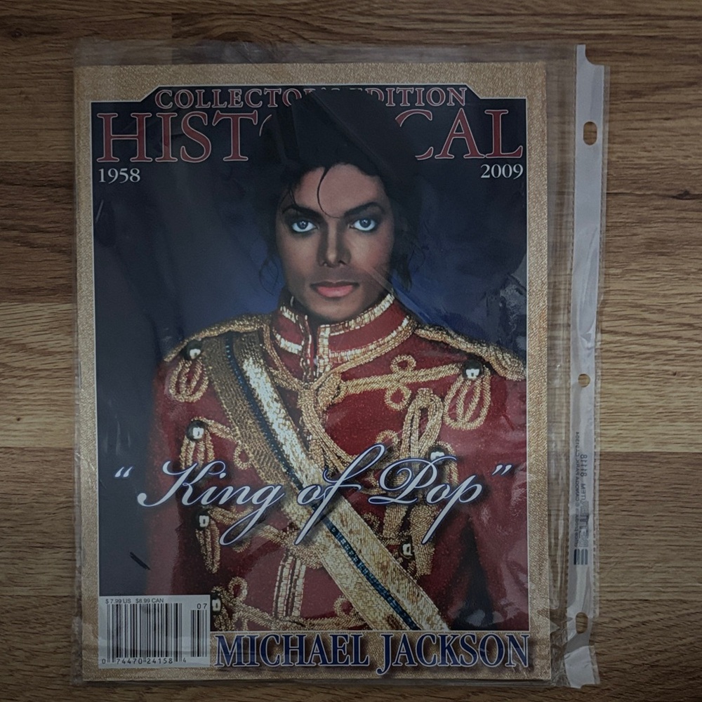 Michael Jackson Historical Collector's Edition Poster - Red and Gold
